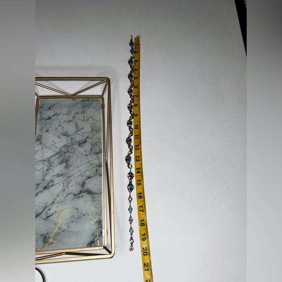 Hollycraft Vintage necklace Multicolor Rhinestones Authentic - Picture 9 of 13